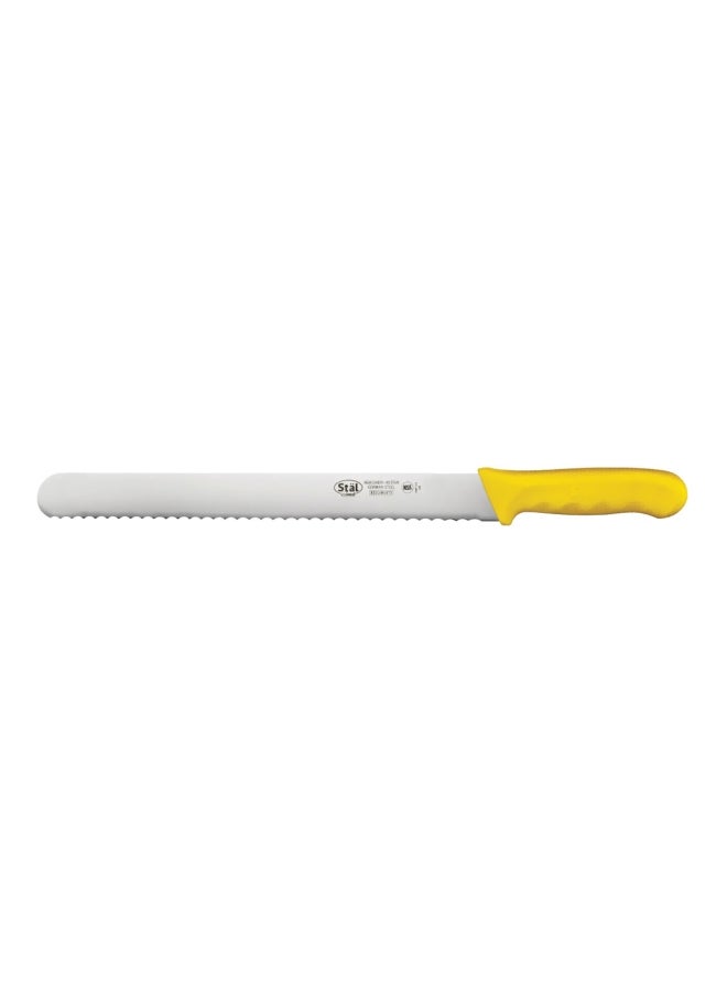 Winco Carbon Steel Bread Knife Yellow/Silver 12inch