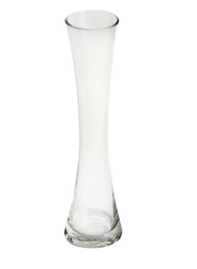Transparent Vase For Single Flower Decoration Clear 20 x 5centimeter - Image 1