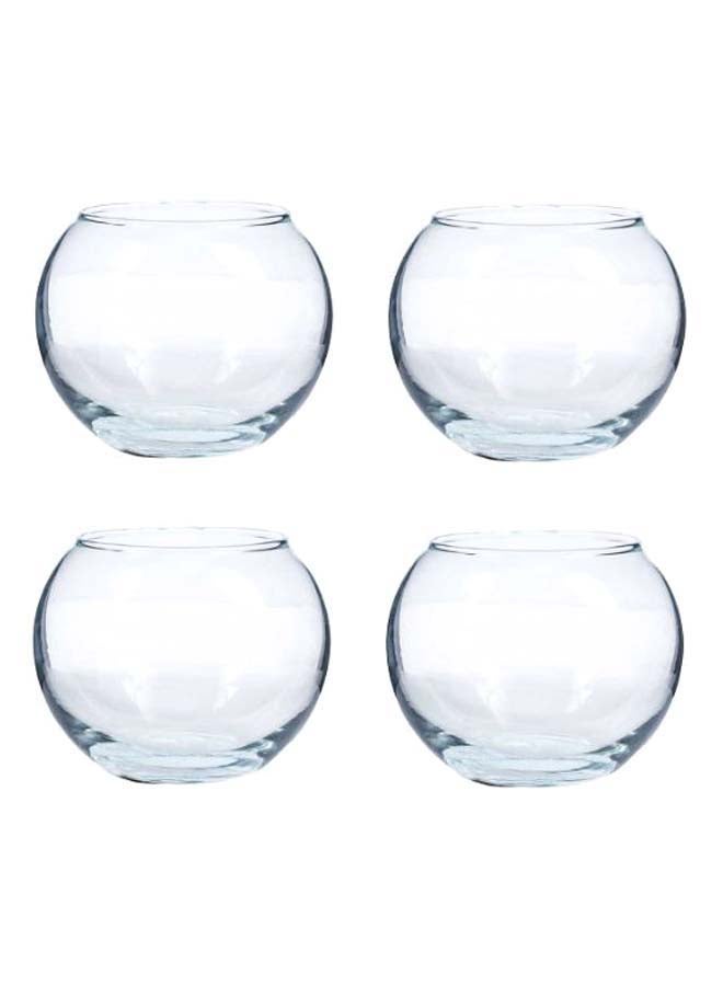 Generic 4-Piece Transparent Round Vase Set Clear 8 x 10centimeter  - Image 1