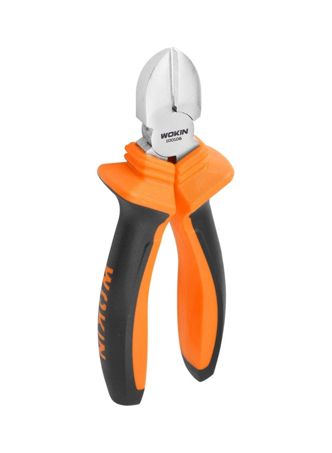 WOKIN Diagonal Cutting Plier Orange/Black/Silver 7inch 
