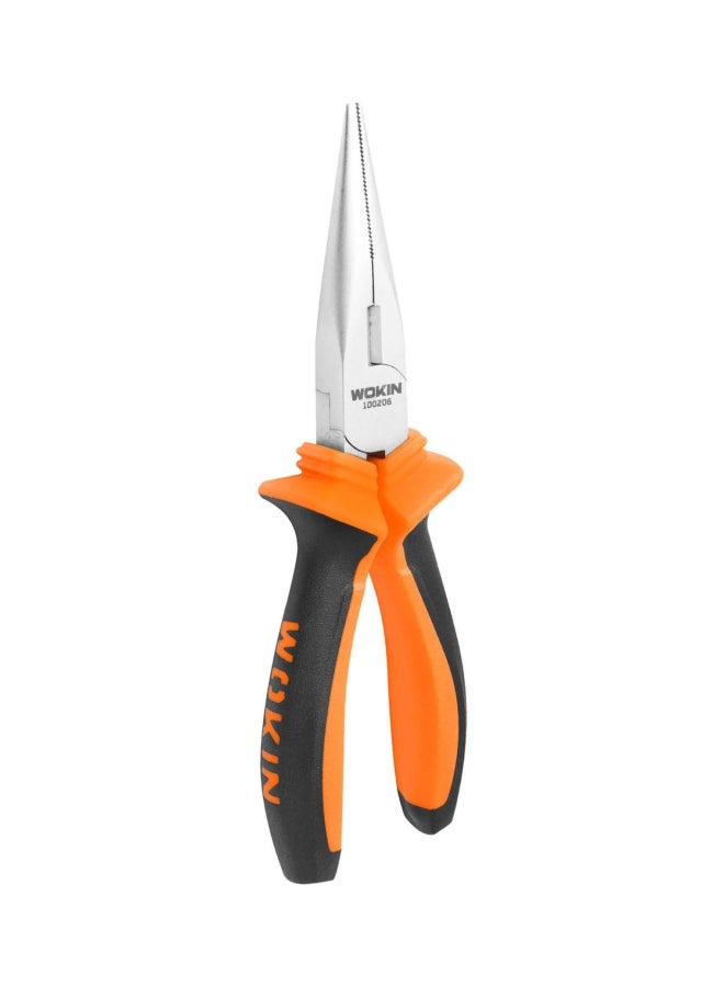 WOKIN Long Nose Plier Orange/Black/Silver 6inch 