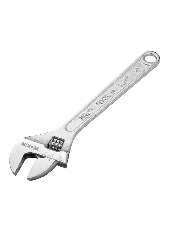 WOKIN Adjustable Wrench Silver 12inch 