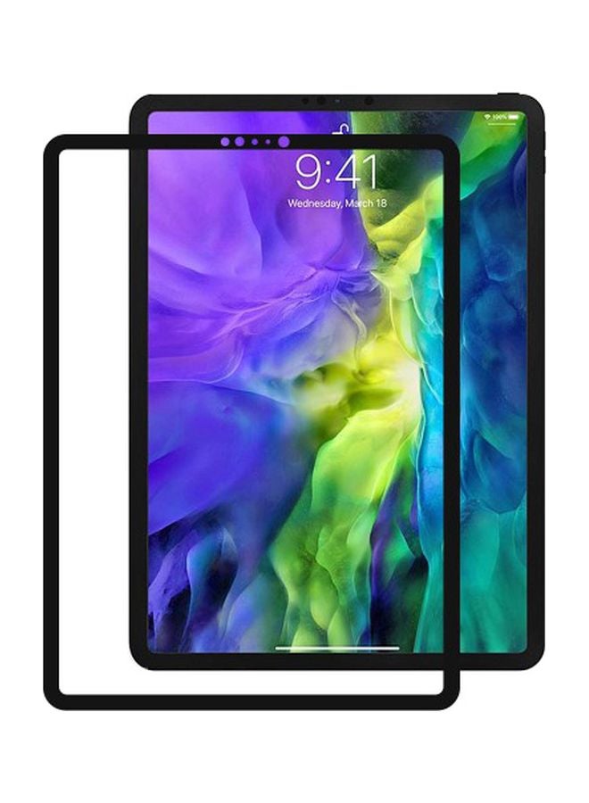 MARGOUN Tempered Glass Screen Protector For Apple iPad Pro 11 (2020) Black/Clear  - Image 1