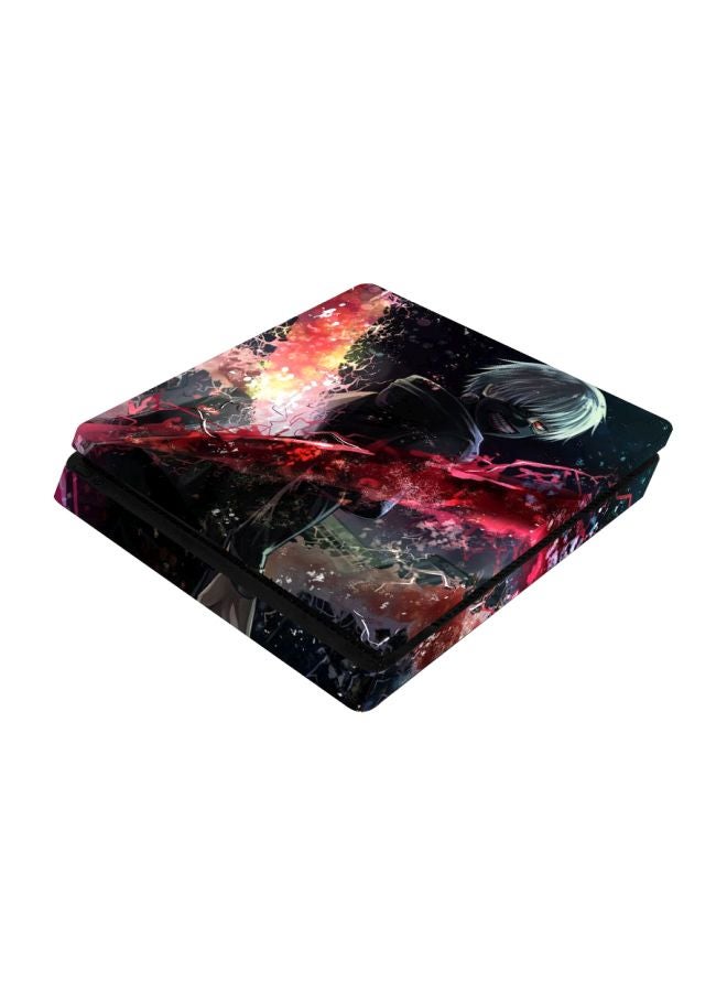 Beauenty 4-Piece Cartoon Printed Console And Controller Stickers Set For Sony PlayStation 4 Slim - Image 2