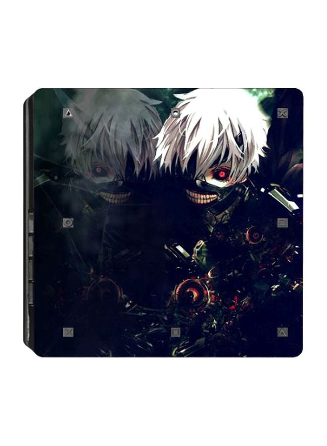 Beauenty 4-Piece Cartoon Printed Console And Controller Stickers Set For Sony PlayStation 4 Slim - Image 3