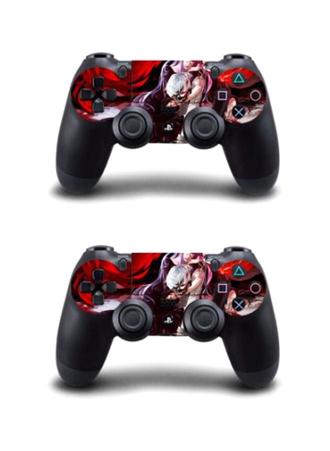 Beauenty 4-Piece Cartoon Printed Console And Controller Stickers Set For Sony PlayStation 4 Slim - Image 4