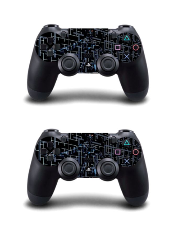 Beauenty 4-Piece Printed Console And Controller Sticker For PlayStation 4 Slim  - Image 3
