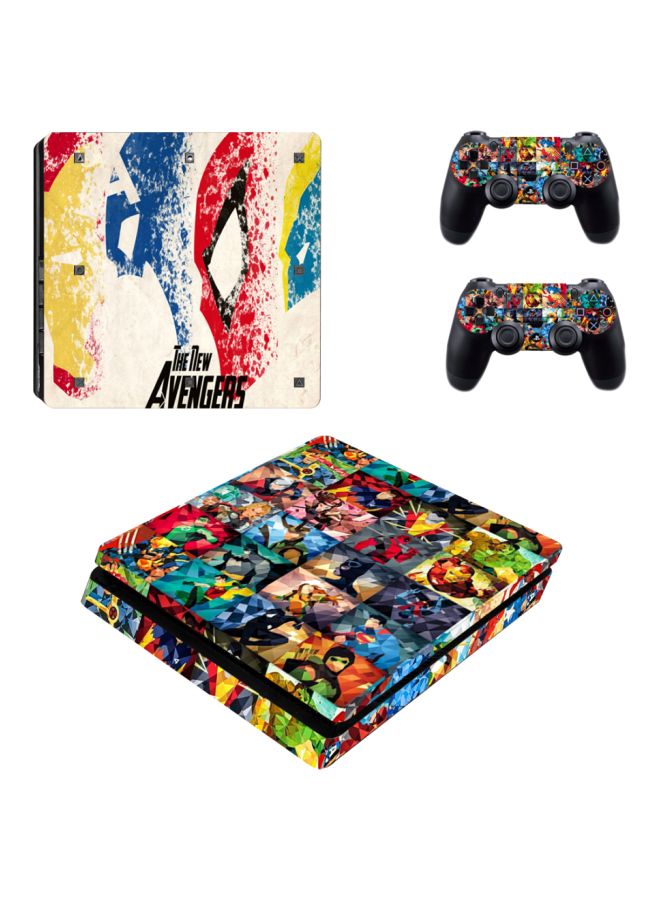 Beauenty 4-Piece The New Avengers Printed Console And Controller Sticker - PlayStation 4 Slim - Image 1