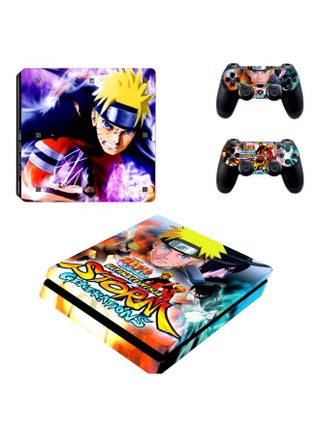4-Piece Naruto Themed Console And Controller Sticker For PlayStation 4 Slim - v1595614225/N39467251A_1