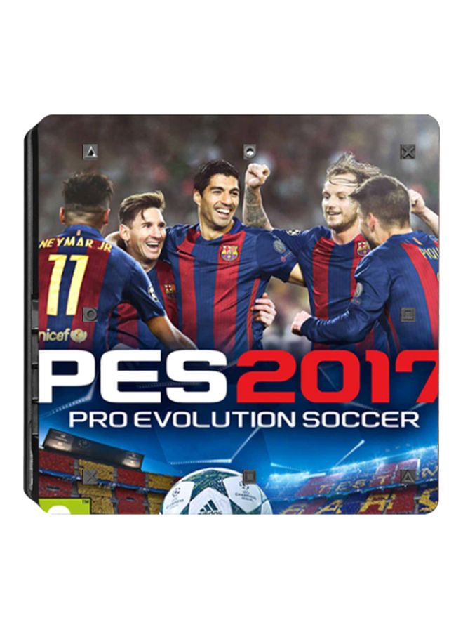Beauenty 4-Piece PES 2017 Themed Printed Console And Controller Sticker - PlayStation 4 Slim - Image 2