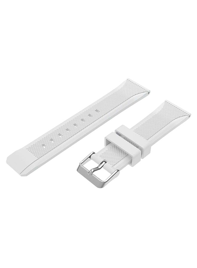 ISank 2-Piece Smartwatch Replacement Band For Samsung Galaxy Gear S3 White - Image 1