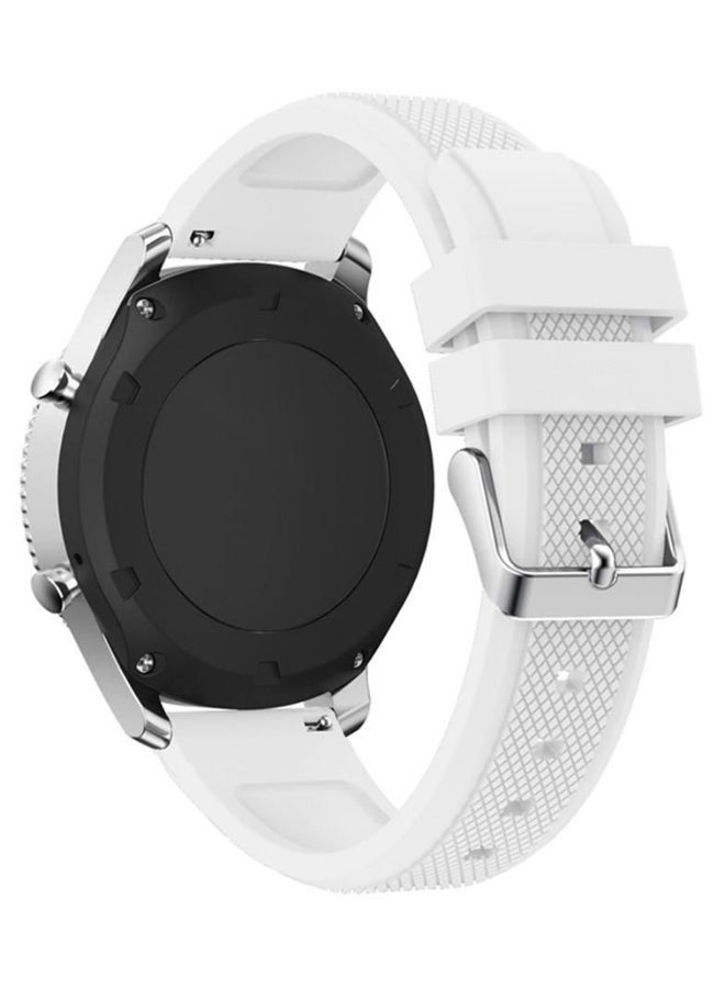 ISank 2-Piece Smartwatch Replacement Band For Samsung Galaxy Gear S3 White - Image 2