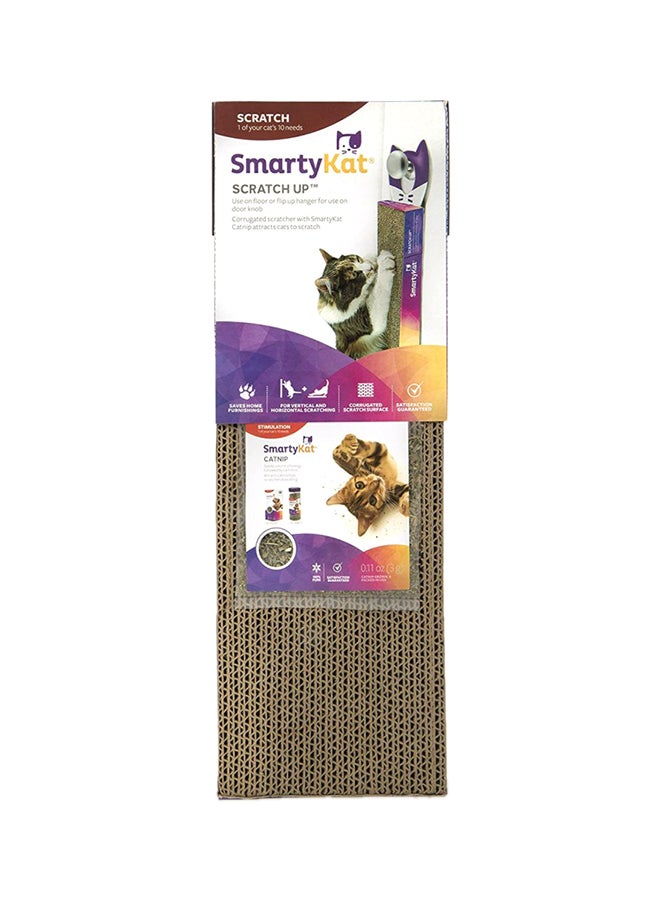 SmartyKat - Lounge Corrugate Cat Scratcher Brown - Image 1