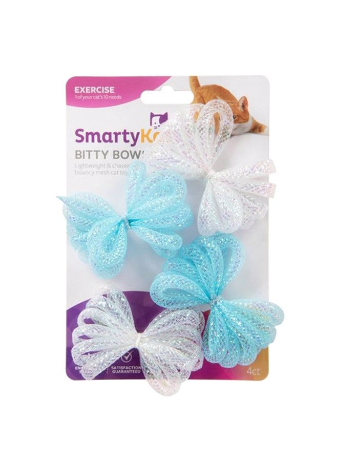 SmartyKat - Set Of 4 Mesh Ball Cat Toys Multicolour - Image 1