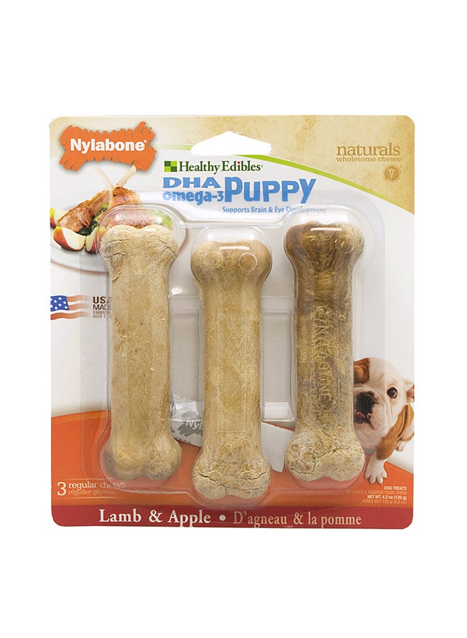 Nylabone Healthy Edible Puppy Lamb And Apple 125grams 