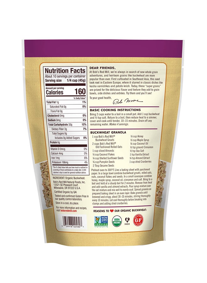Bobs red mill - Buckwheat Groats Raw 454grams - Image 1