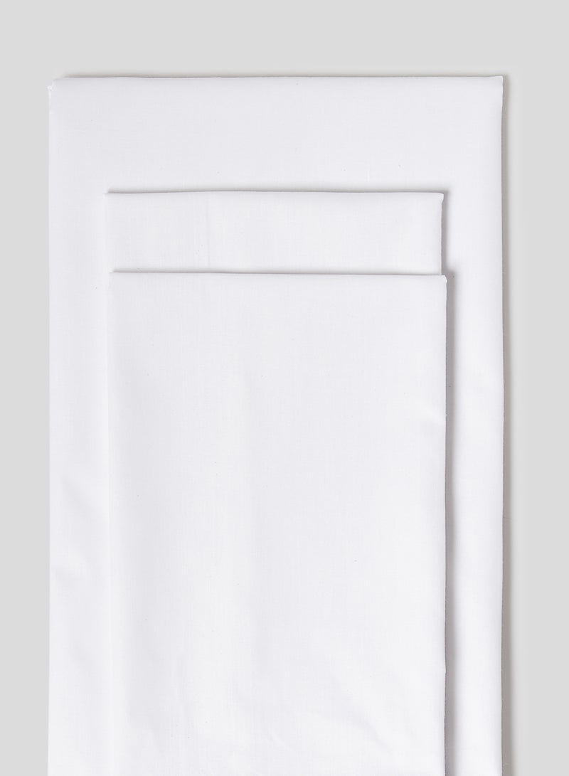 وايت روز طقم شرشف سرير مزدوج جولدن أبيض 229X254سم - Image 2