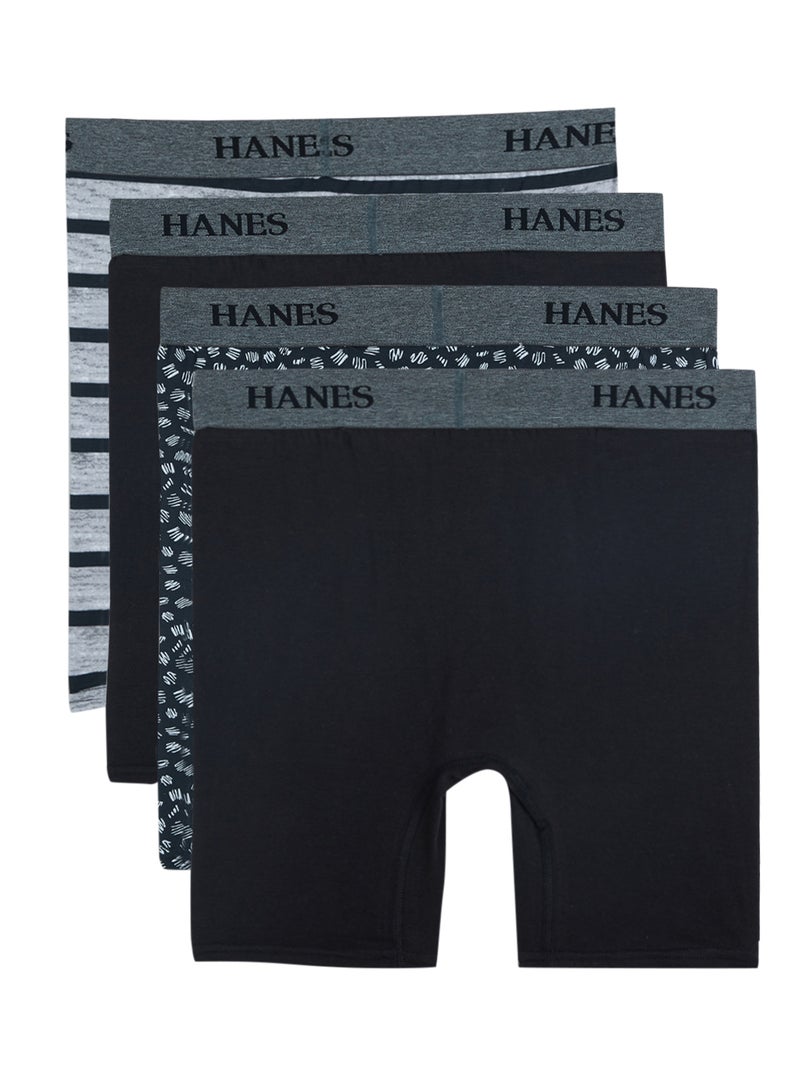 Hanes - Pack Of 4 Boxer Brief Assorted Color/Print - Image 1
