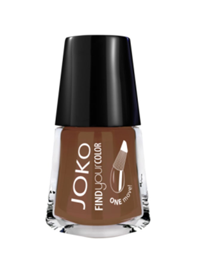 JOKO - Glossy Nail Polish Coffee Brown - Image 1