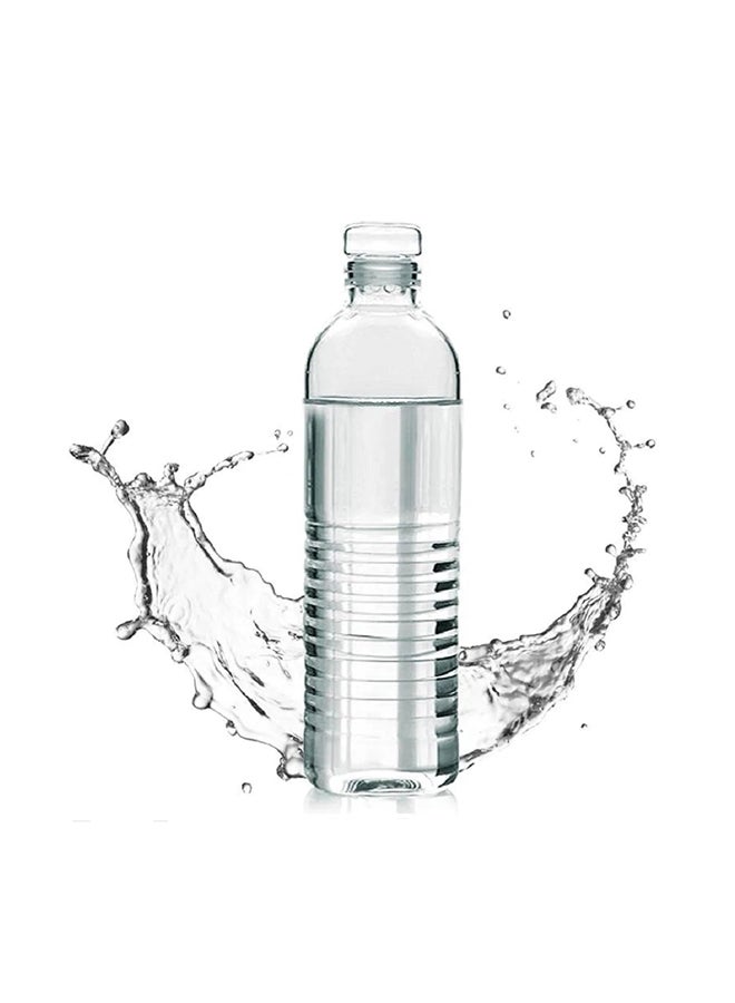 China Glass Water Bottle Clear 600ml - Image 2