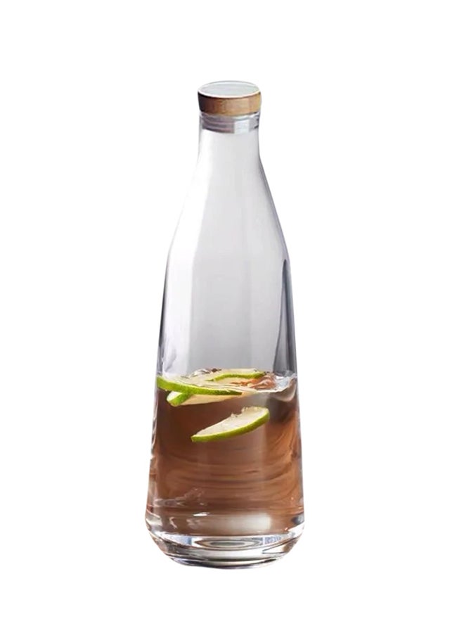 China Glass Water Bottle Clear 400ml - Image 2