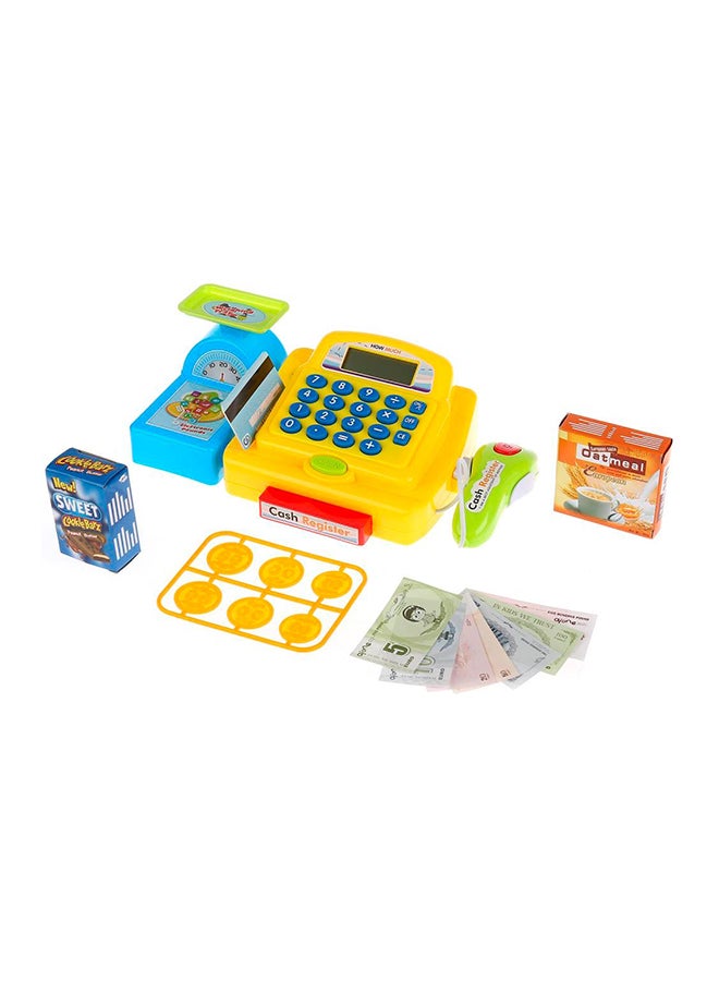 LB Pretend Cash Register Shopping Cashier Role Play Game Set 33cm 
