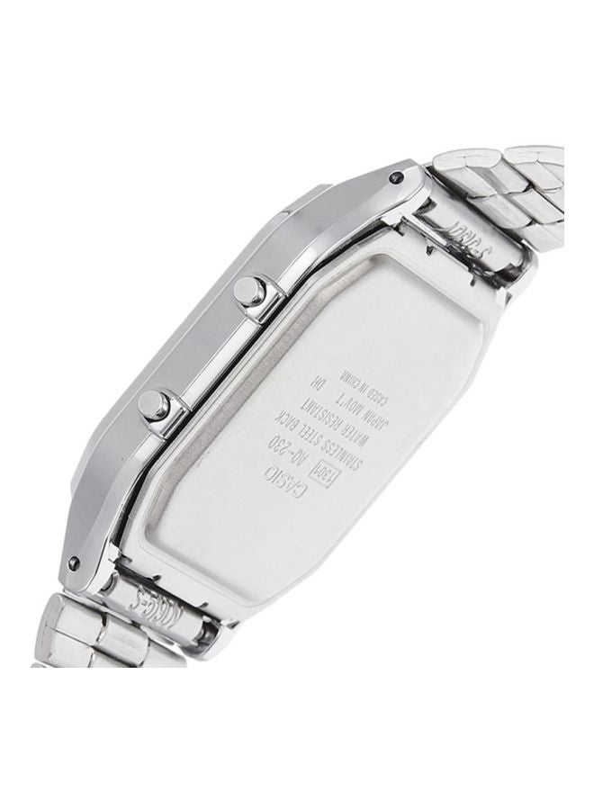 CASIO Men's Vintage Series Analog & Digital Watch AQ-230A-1D - 30 mm - Silver  - Image 3