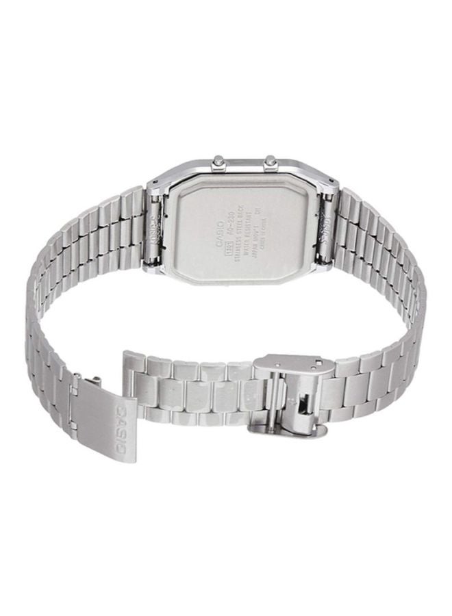 CASIO Men's Vintage Series Analog & Digital Watch AQ-230A-1D - 30 mm - Silver  - Image 2