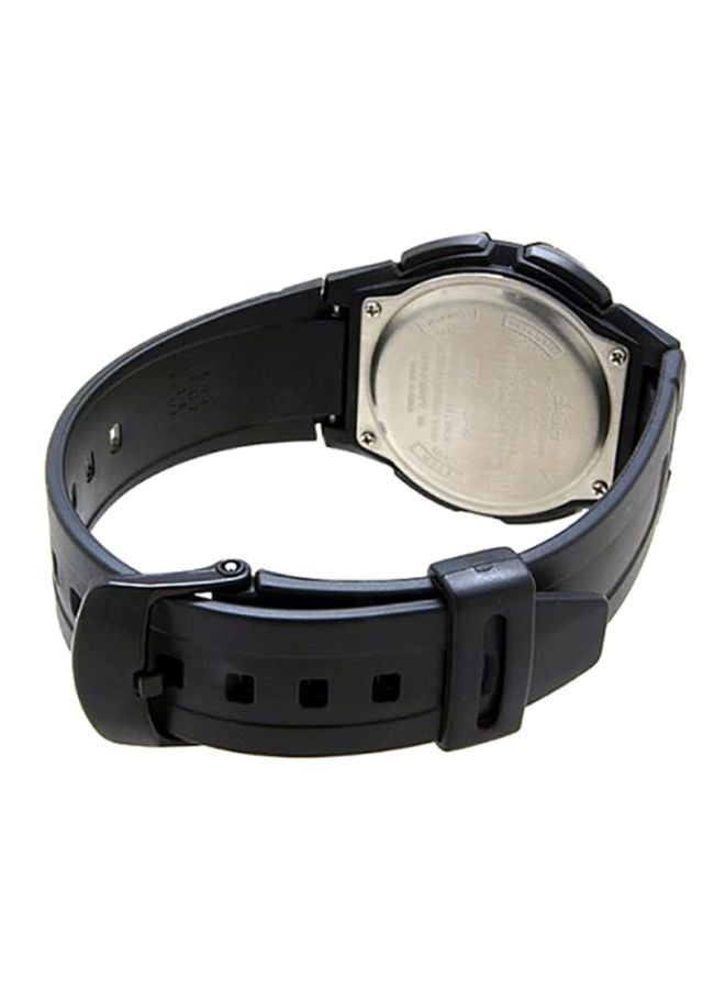 كاسيو ساعة يد شبابية بعقارب ورقمية طراز AW-82-1A - قياس 47 مم - لون أسود للرجال - Image 2