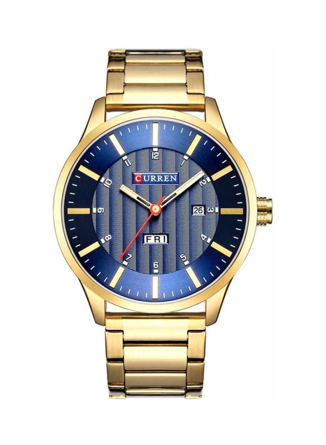 كارين ساعة يد بعقارب وسوار من الستانلس ستيل طراز 8316 للرجال - Image 1