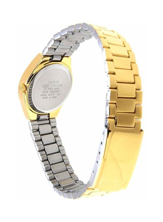 كاسيو ساعة يد إنتايسر بعقارب طراز LTP-1170 N-7A - قياس 26 مم - لون ذهبي للنساء - Image 2