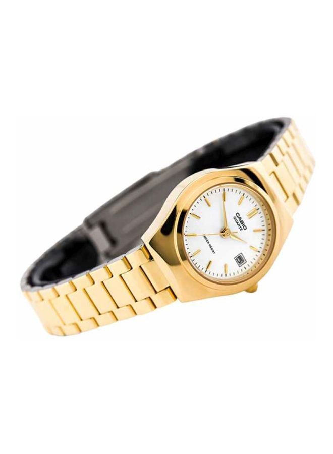 كاسيو ساعة يد إنتايسر بعقارب طراز LTP-1170 N-7A - قياس 26 مم - لون ذهبي للنساء - Image 4