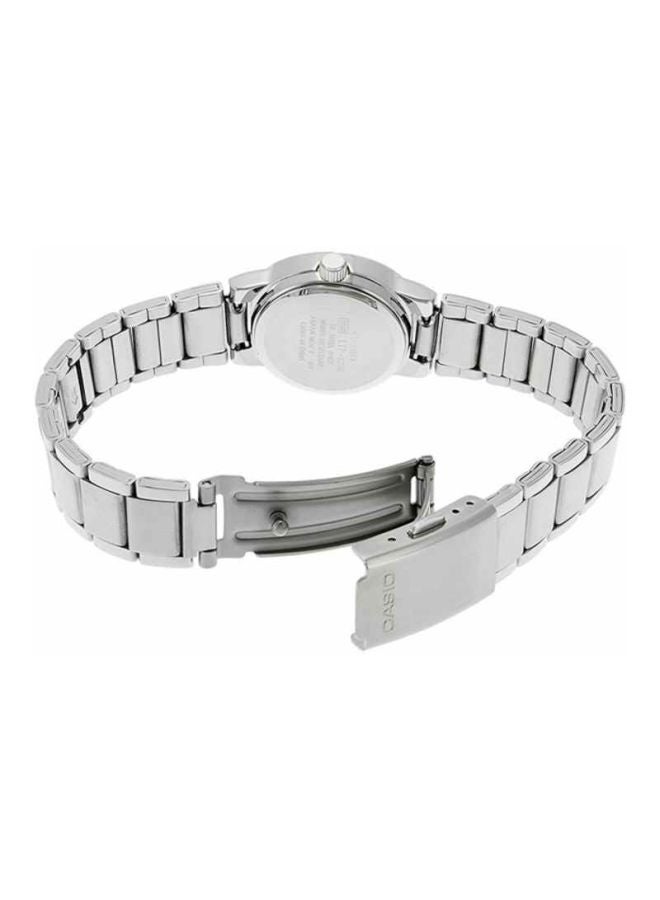 CASIO Women's Enticer Analog Watch LTP-1230D-1CDF - 30 mm - Silver - Image 2