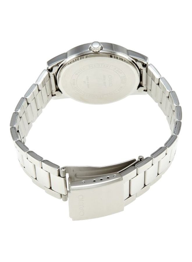 كاسيو ساعة يد بعقارب إنتيسر طراز LTP-1303D-1AV - 30 مم - فضي للنساء - Image 2