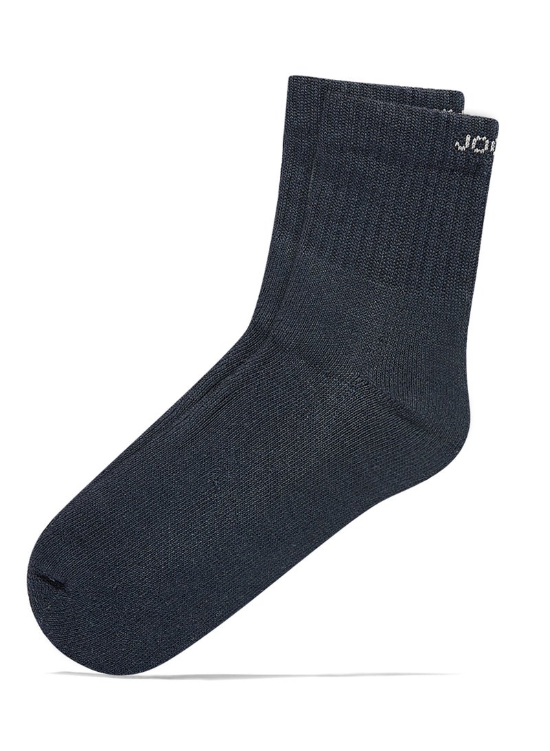 JOCKEY - Pair Of Logo Signature Branding Ankle Socks Navy Blue/White - Image 1