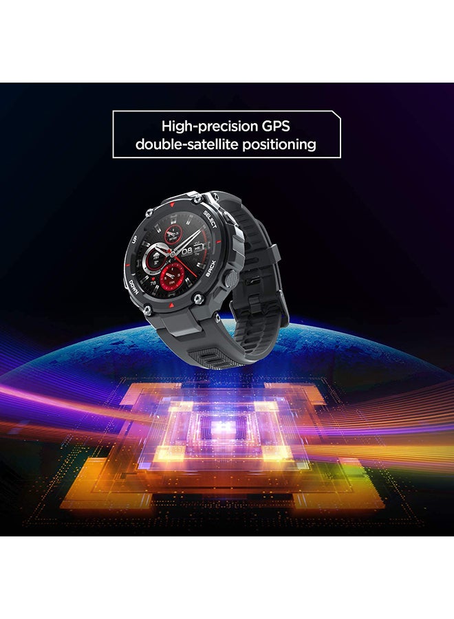 Amazfit - 390.0 mAh T-Rex Smartwatch Rock Black - Image 1