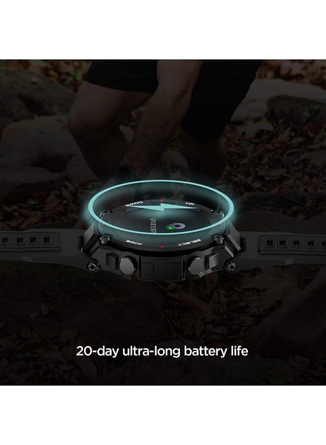 Amazfit - 390.0 mAh T-Rex Smartwatch Rock Black - Image 1