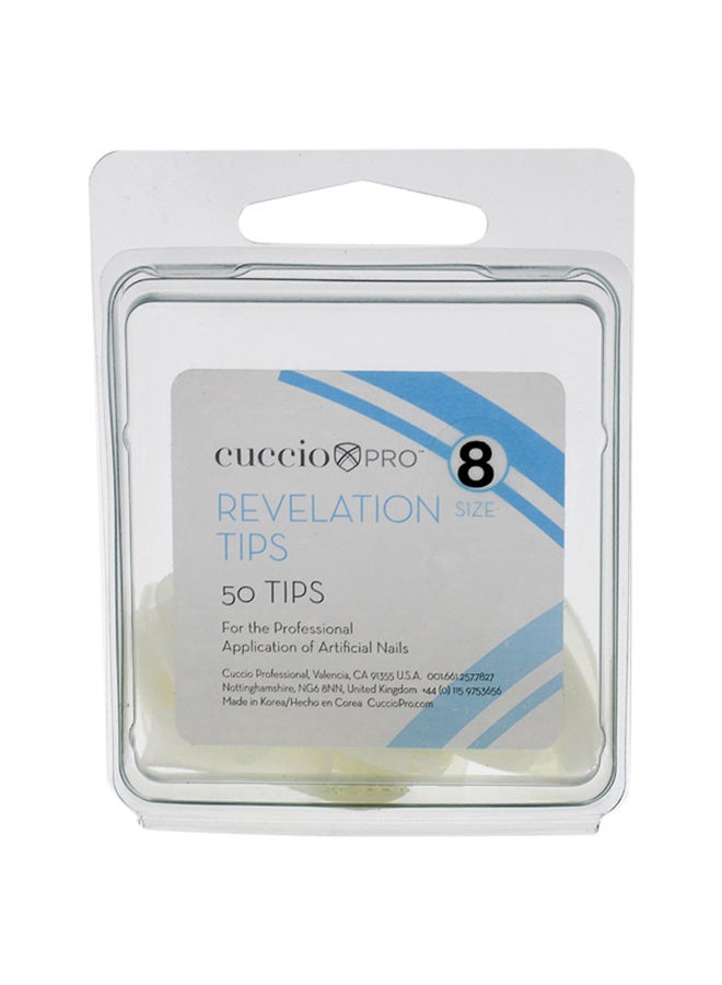 كوتشيو برو أطراف الأظافر ريفيليشن من الأكريليك، 50 قطعة شفاف