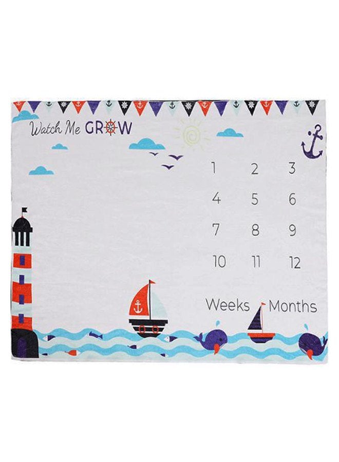 Watch Me Grow Baby Milestone Blanket - Image 1