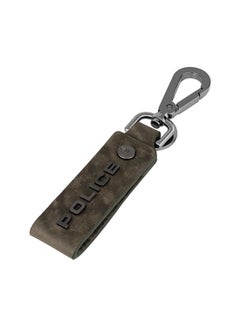 POLICE Droid Leather Keyring Green 