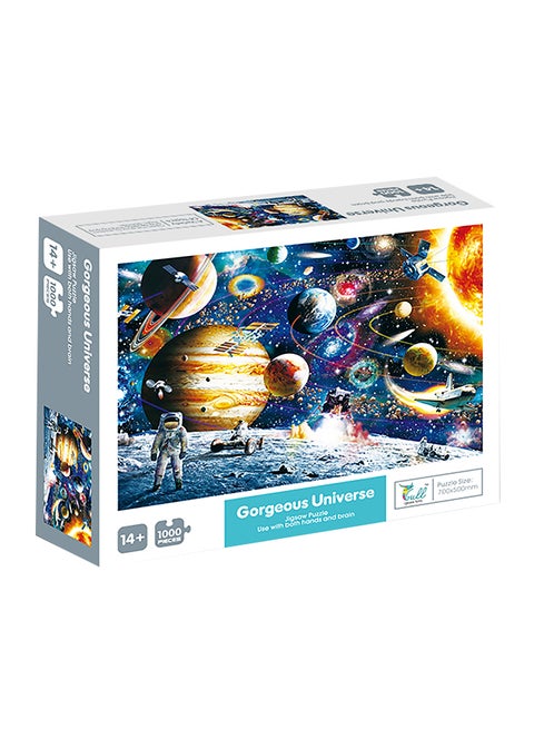 1000-Piece Universe Jigsaw Fun Puzzle Stress Relief Early Education Development Toy Set 700x500mm