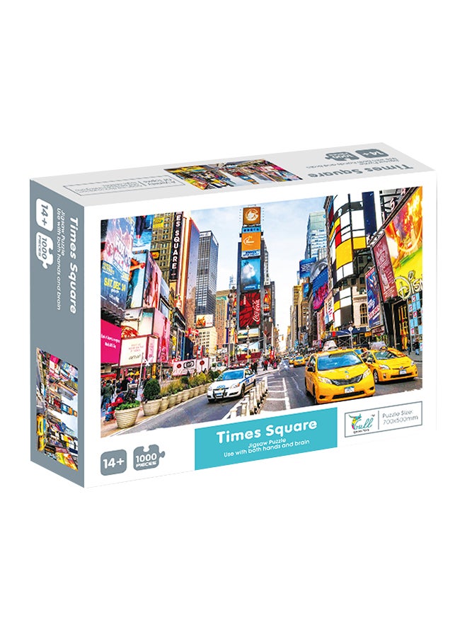 QIHAN 1000-Piece Times Square Jigsaw Fun Puzzle Stress Relief Early Education Development Toy Set - Image 1