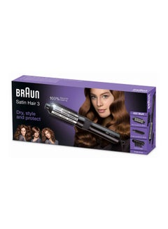 BRAUN 3 In 1 Dry, Style And Protect Hair Styler Set AS330 Black/Silver  - Image 5