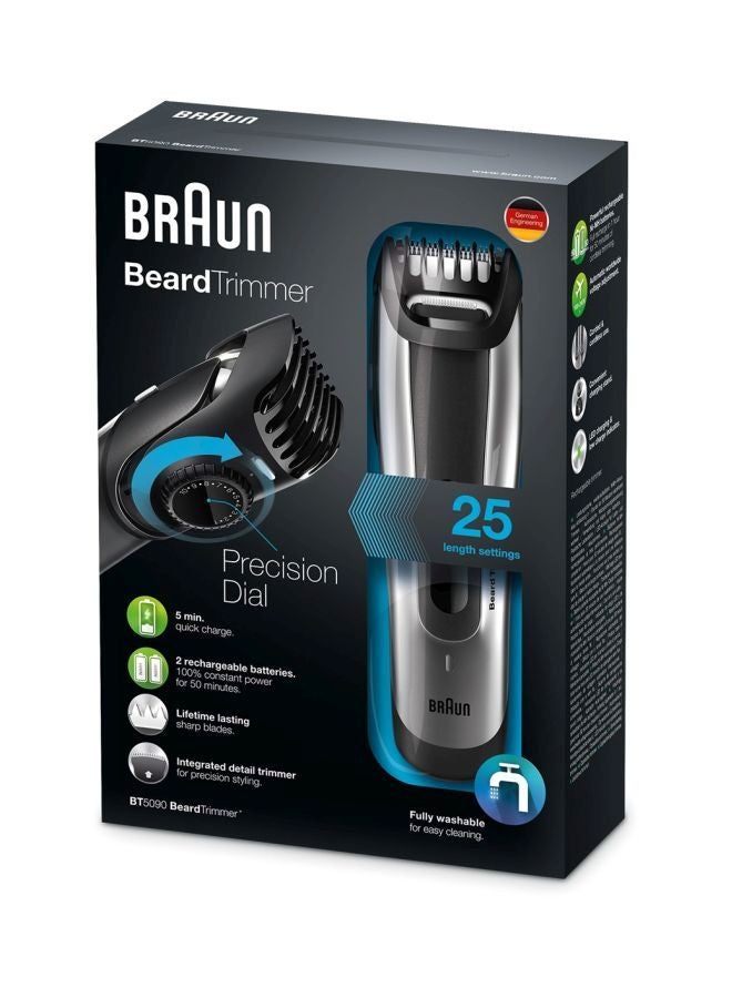 BRAUN - Beard Trimmer Precision Dial BT5090 With Accessories Grey - Image 1