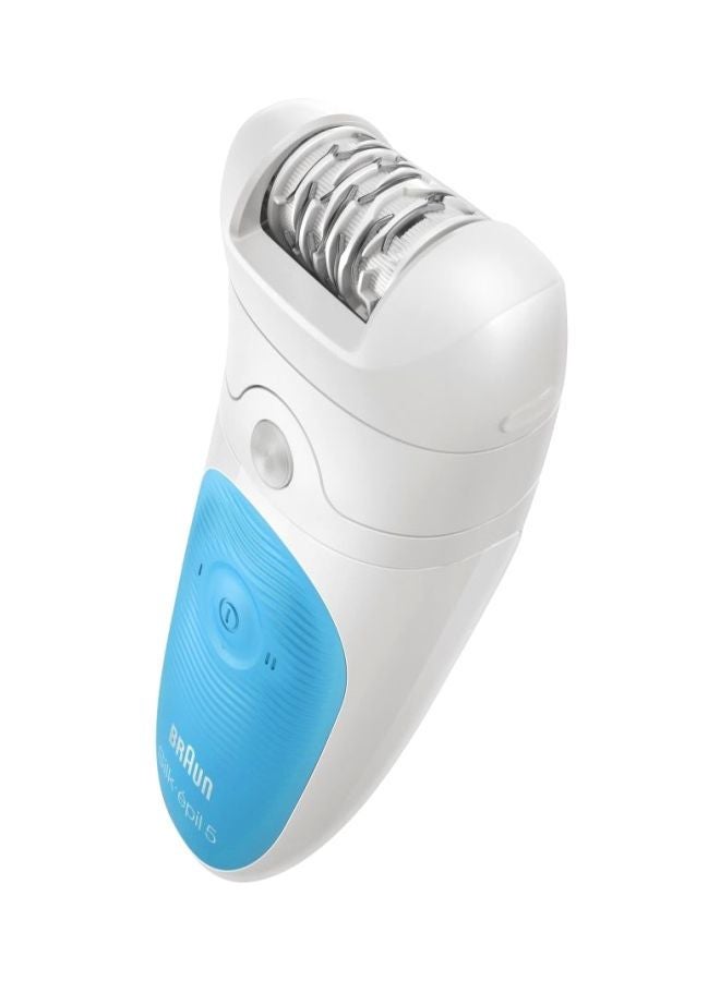 براون ماكينة إزالة الشعر سيلك إيبل 5 للاستعمال الجاف والمبلل أبيض/أزرق - Image 3