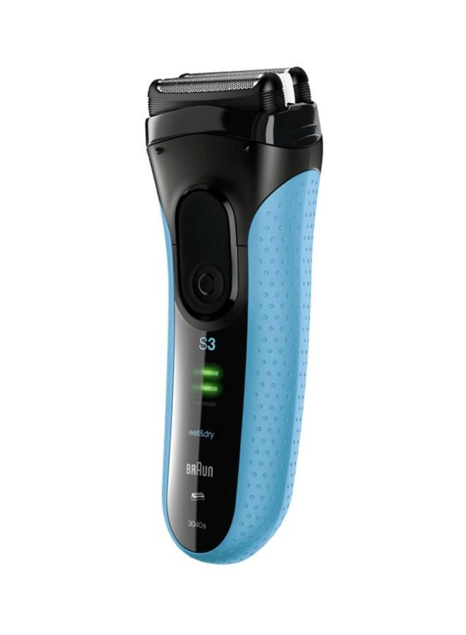 BRAUN Rechargeable Wet And Dry Shaver Black/Blue 15.5x5.7x22.2cm - Image 3