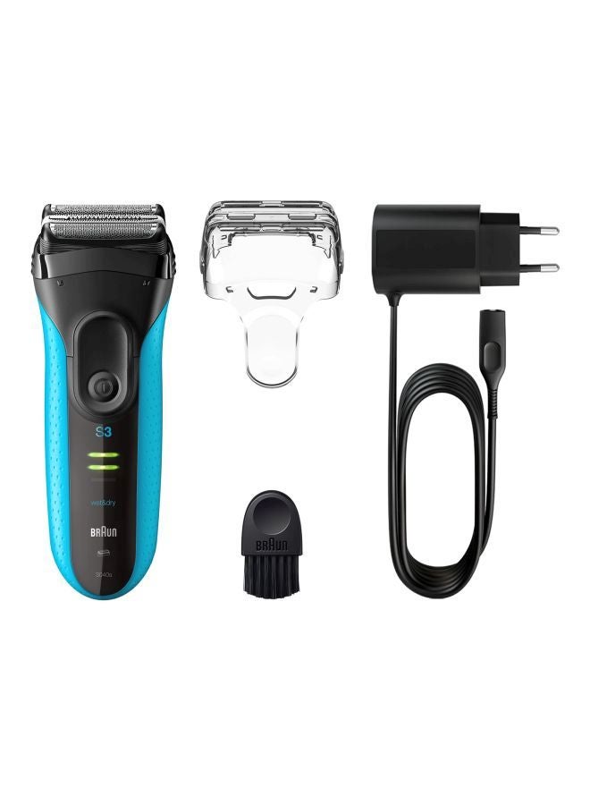 BRAUN Rechargeable Wet And Dry Shaver Black/Blue 15.5x5.7x22.2cm - Image 5