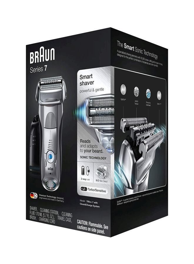 BRAUN Series 7 Electric Foil Shaver Silver - Image 4