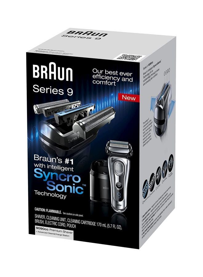 براون ماكينة الحلاقة الكهربائية سيريز 9 التي توجد عليها طبقة رقيقة من القصدير فضي - Image 2