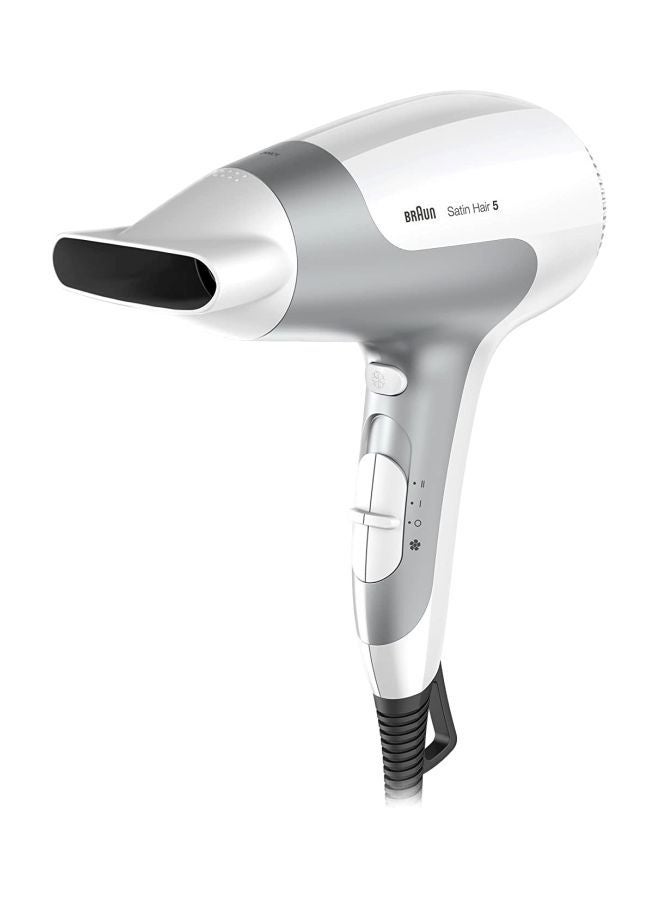 Satin Hair 5 HD585 Power Perfection Dryer White/Grey
